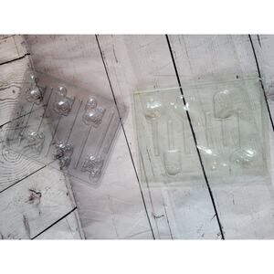 halloween candy lollipop molds lot 2 pumpkins ghost